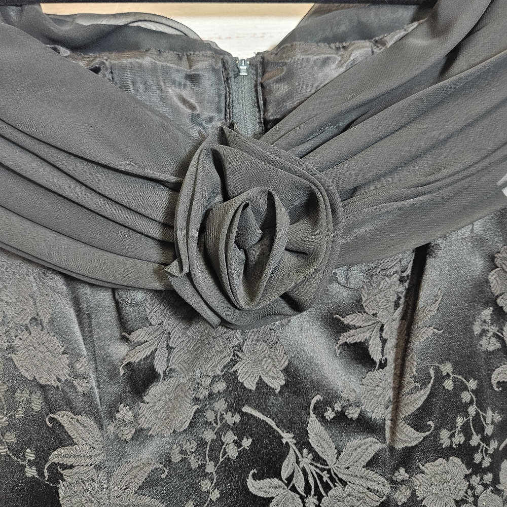 Vintage Gunne Sax 80s flare rosette dress - Picture 3 of 13
